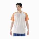 Yonex Sport-Tshirt Practice Colourblock 16745 (100% Polyester) 2025 natur/orange Herren